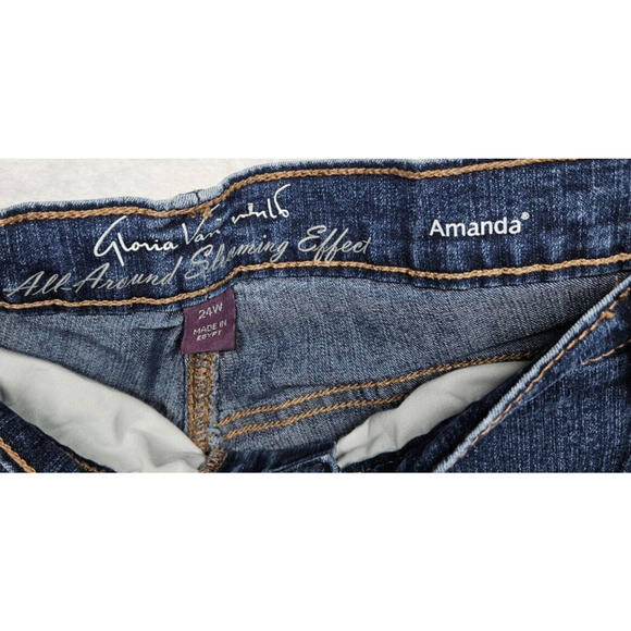 Women's Plus Size 24 Lot of 2 Cropped Jeans CJ BANKS GLORIA VANDERBILT Denim - Picture 9 of 12